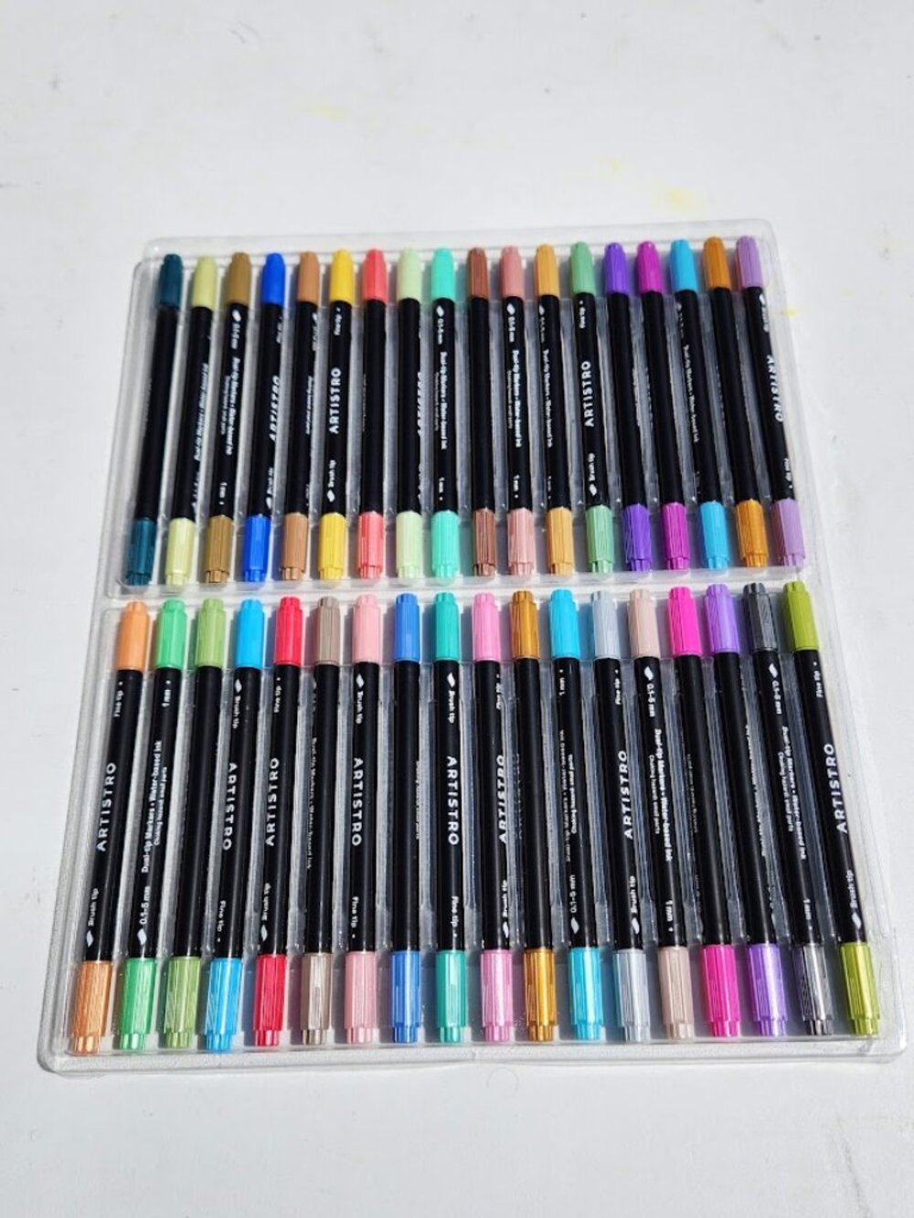 NEW Art Supplies Brush Metallic Markers Pens for Adult Coloring Books School 36